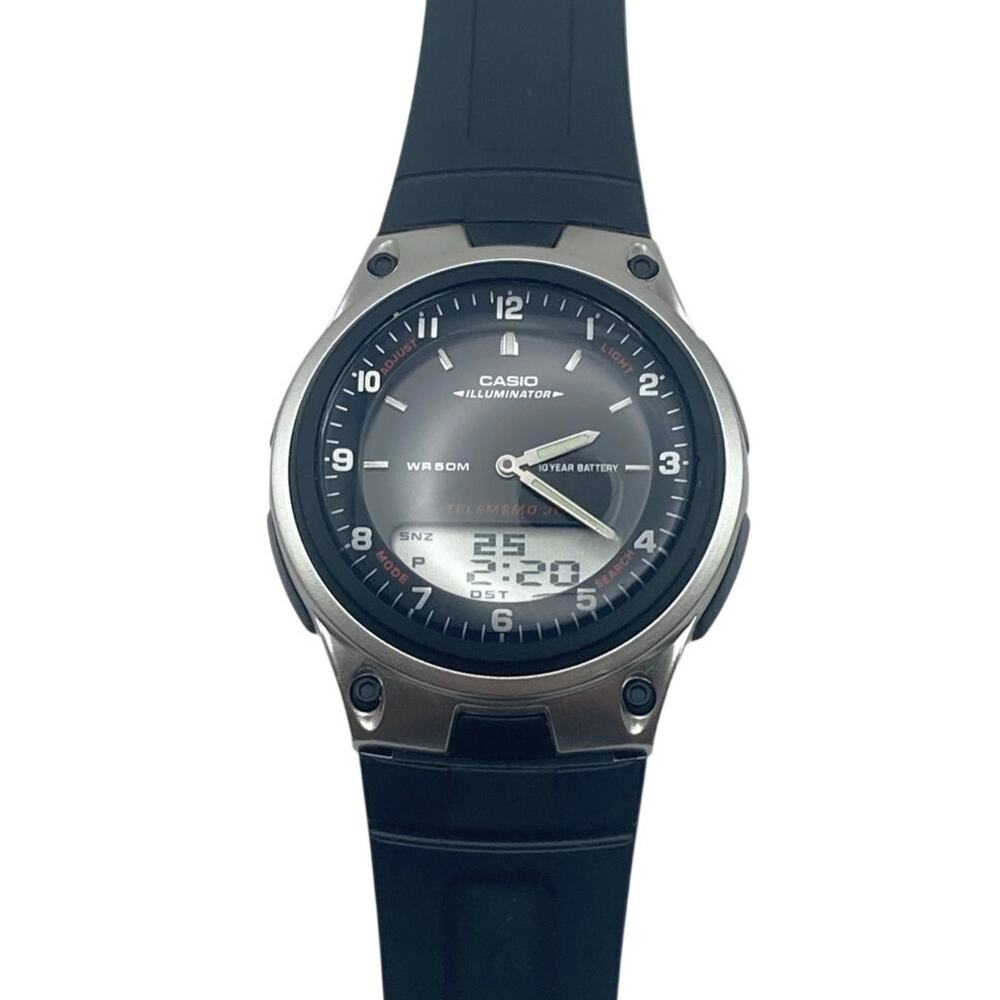 Casio Telememo Sports Analog Digital Combo Mens Watch 40mm - Adjustable -WR 50m